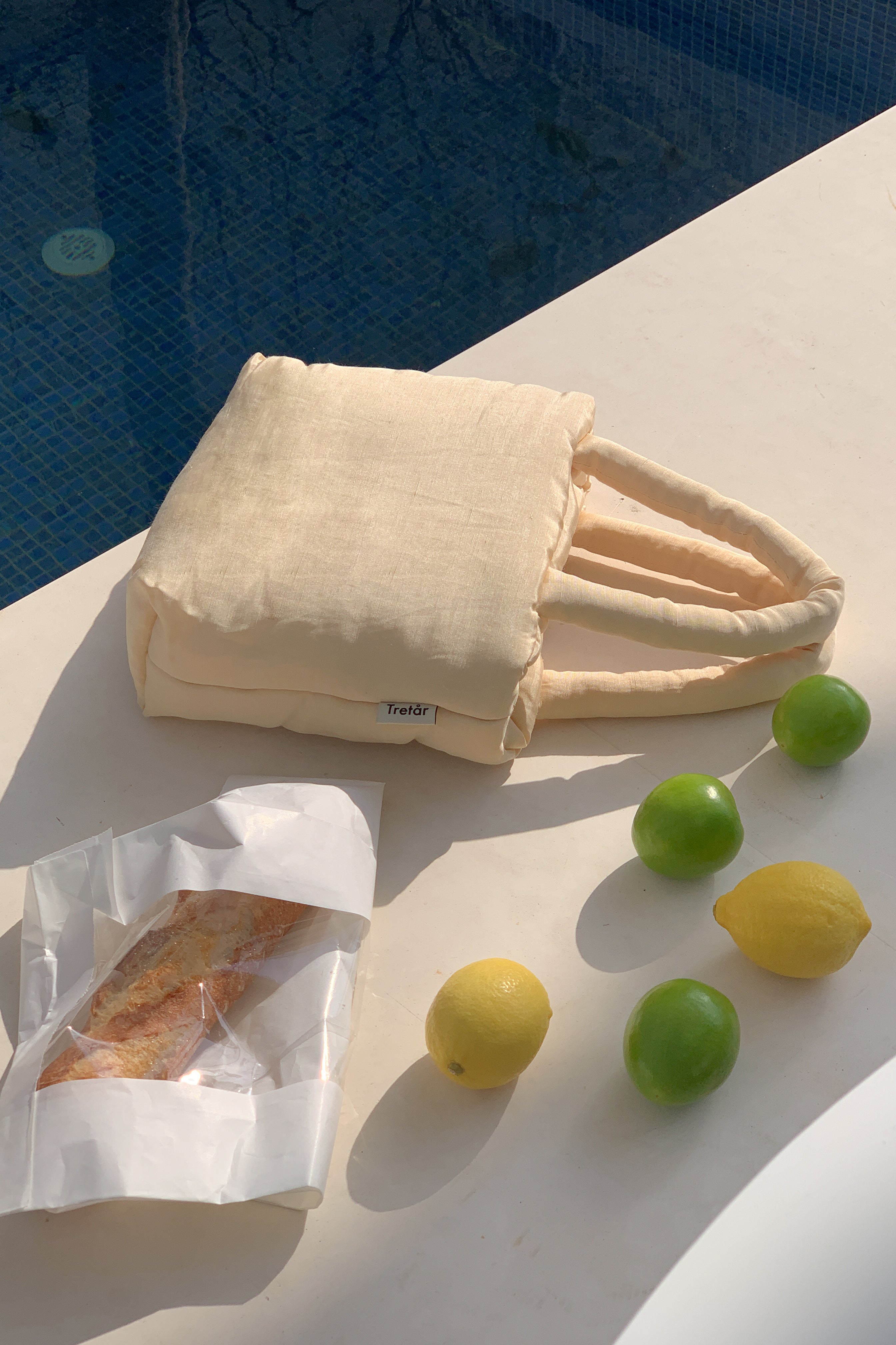 Yellow Cream Puff Bag
