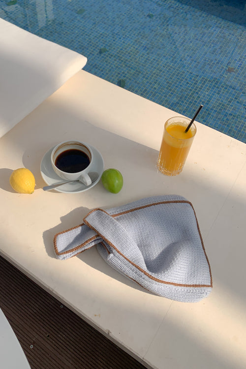 Blue Wool Handbag