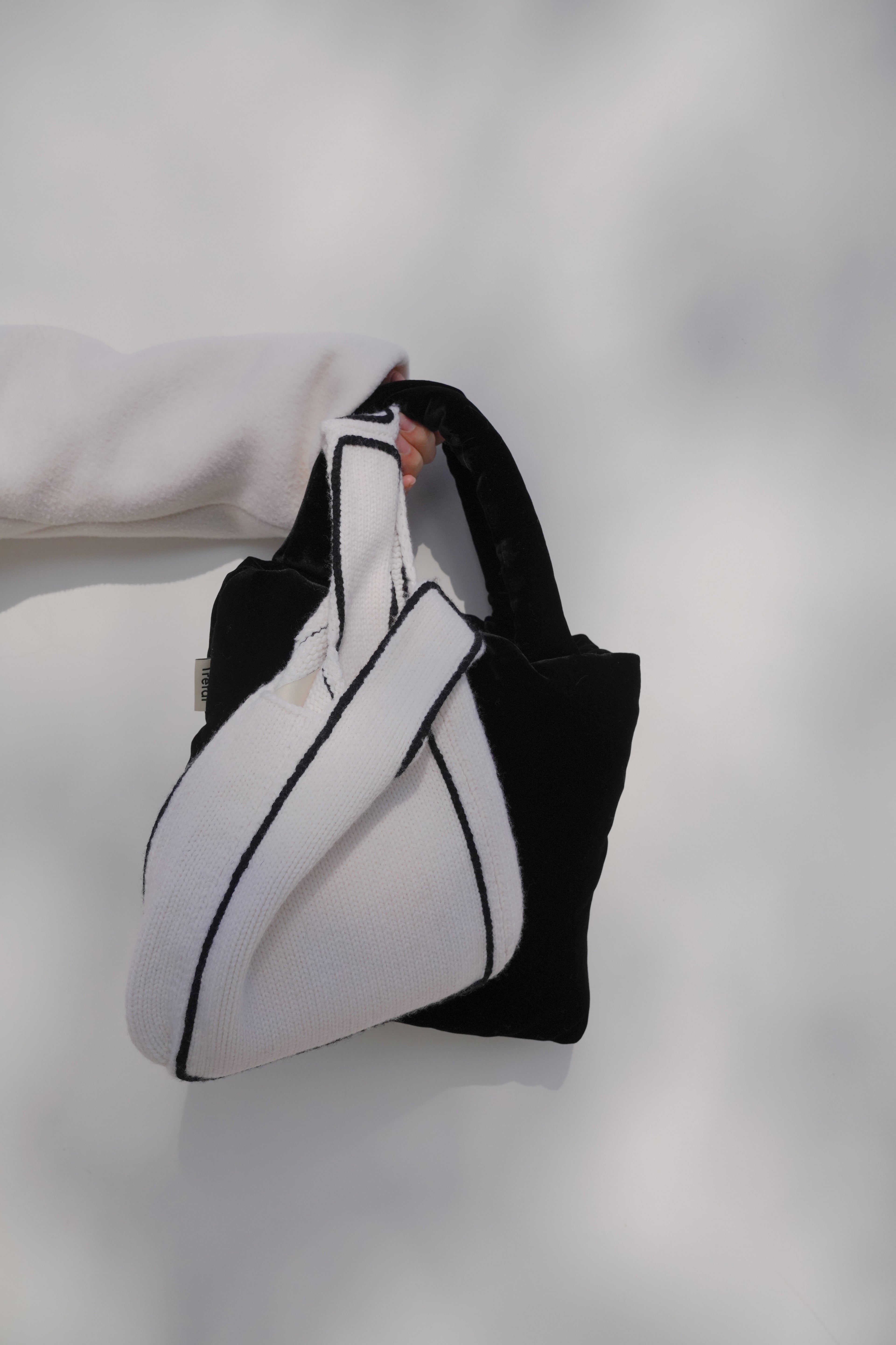 White Wool Handbag