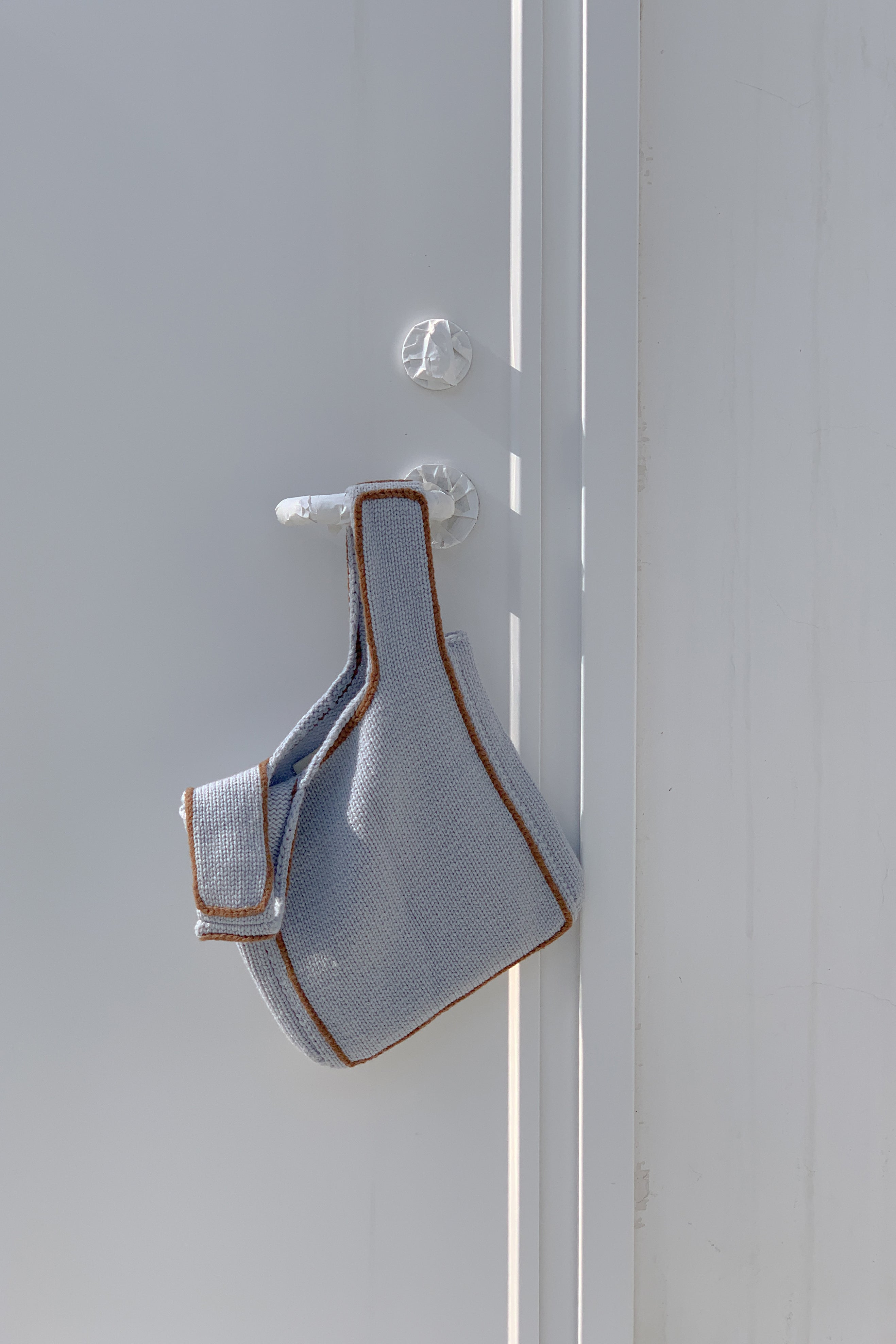Blue Wool Handbag