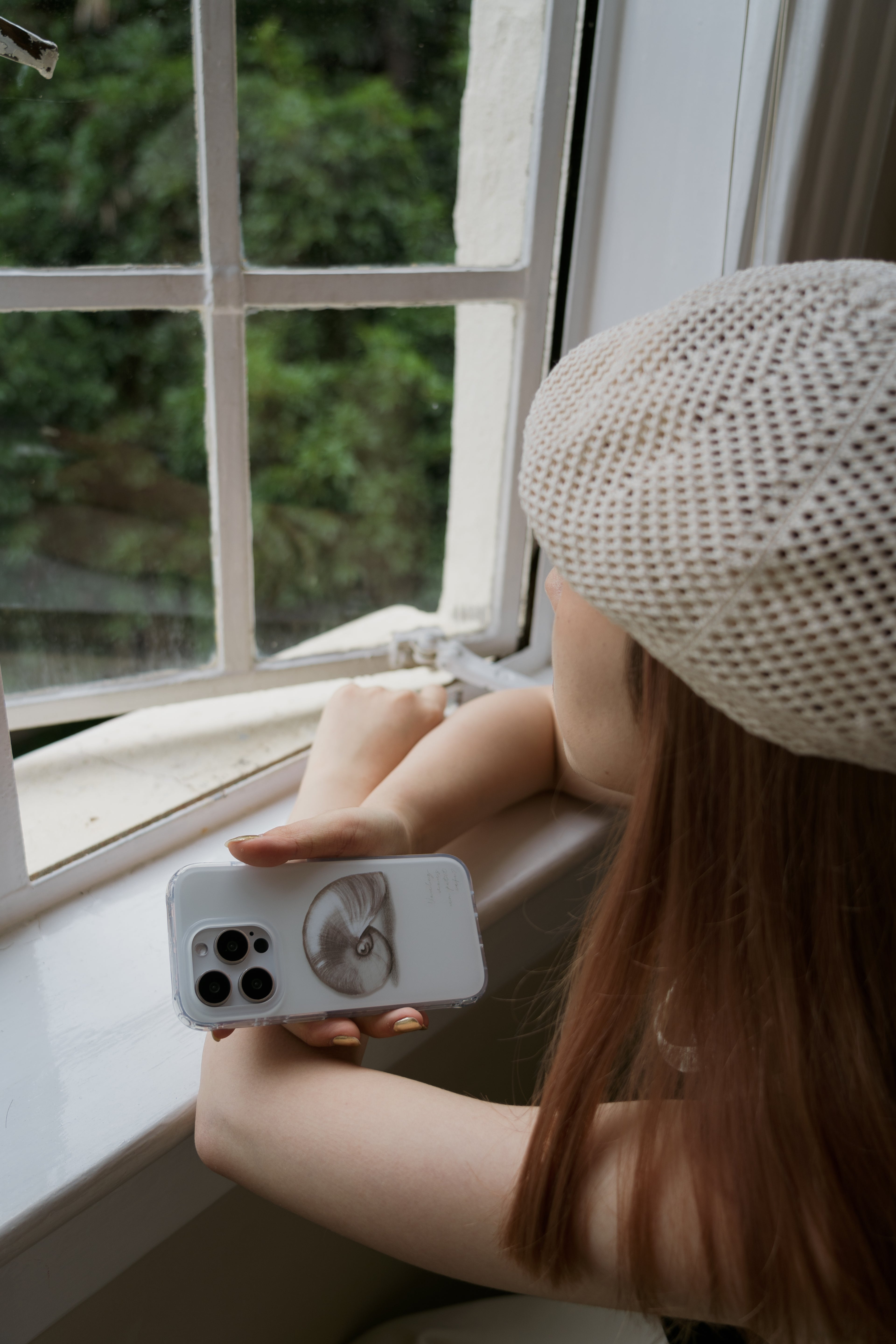 Silver Shell Phone Case