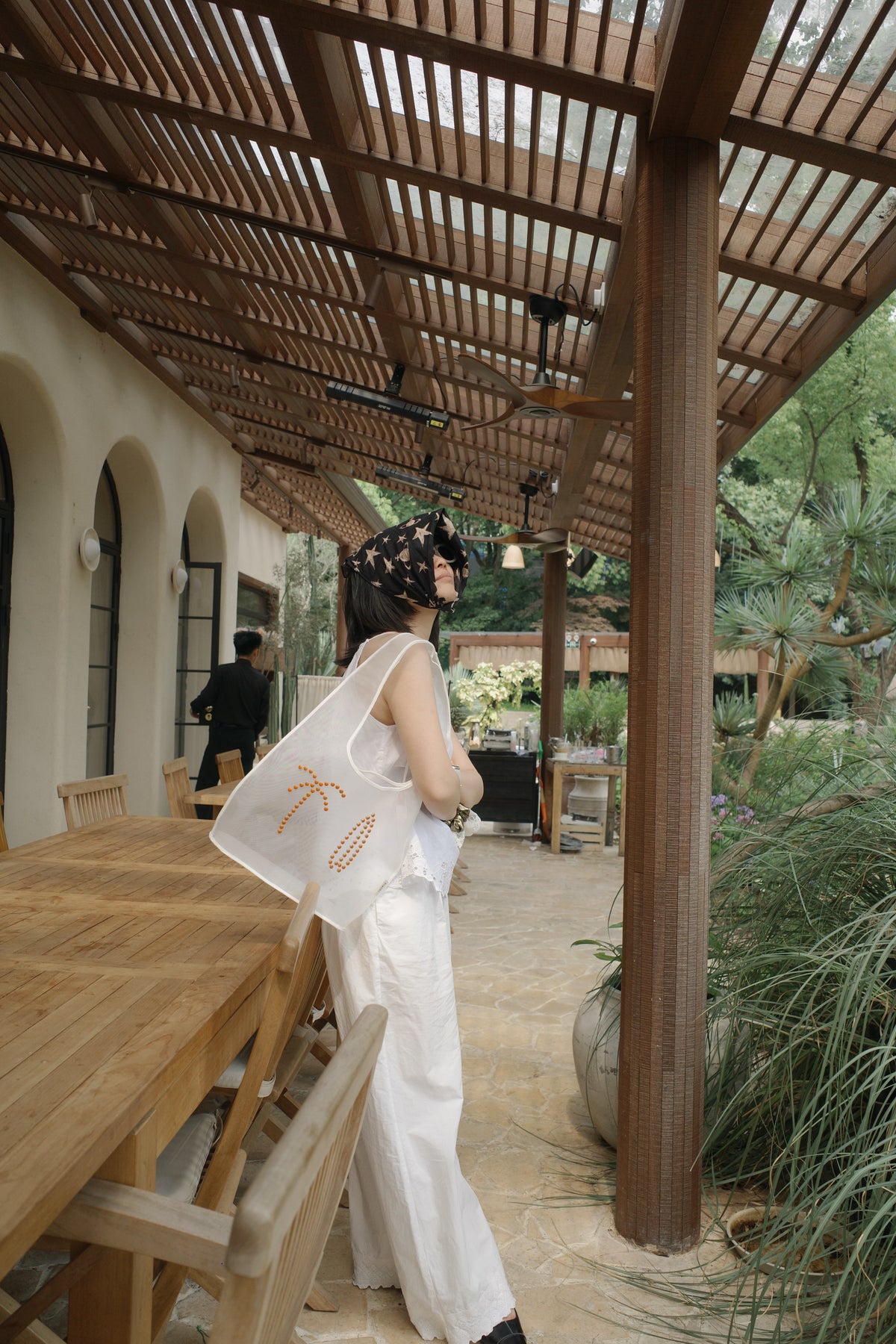 Beaded Mesh Bag