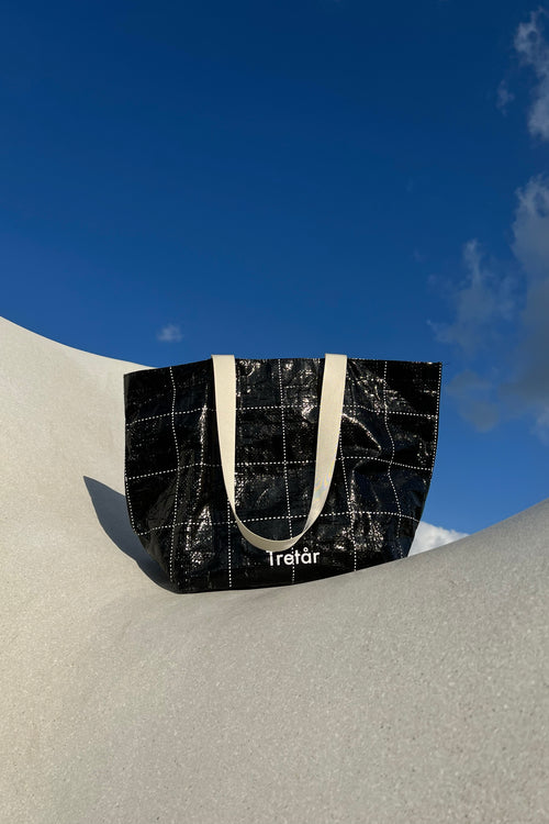Black Woven Shoulder Bag