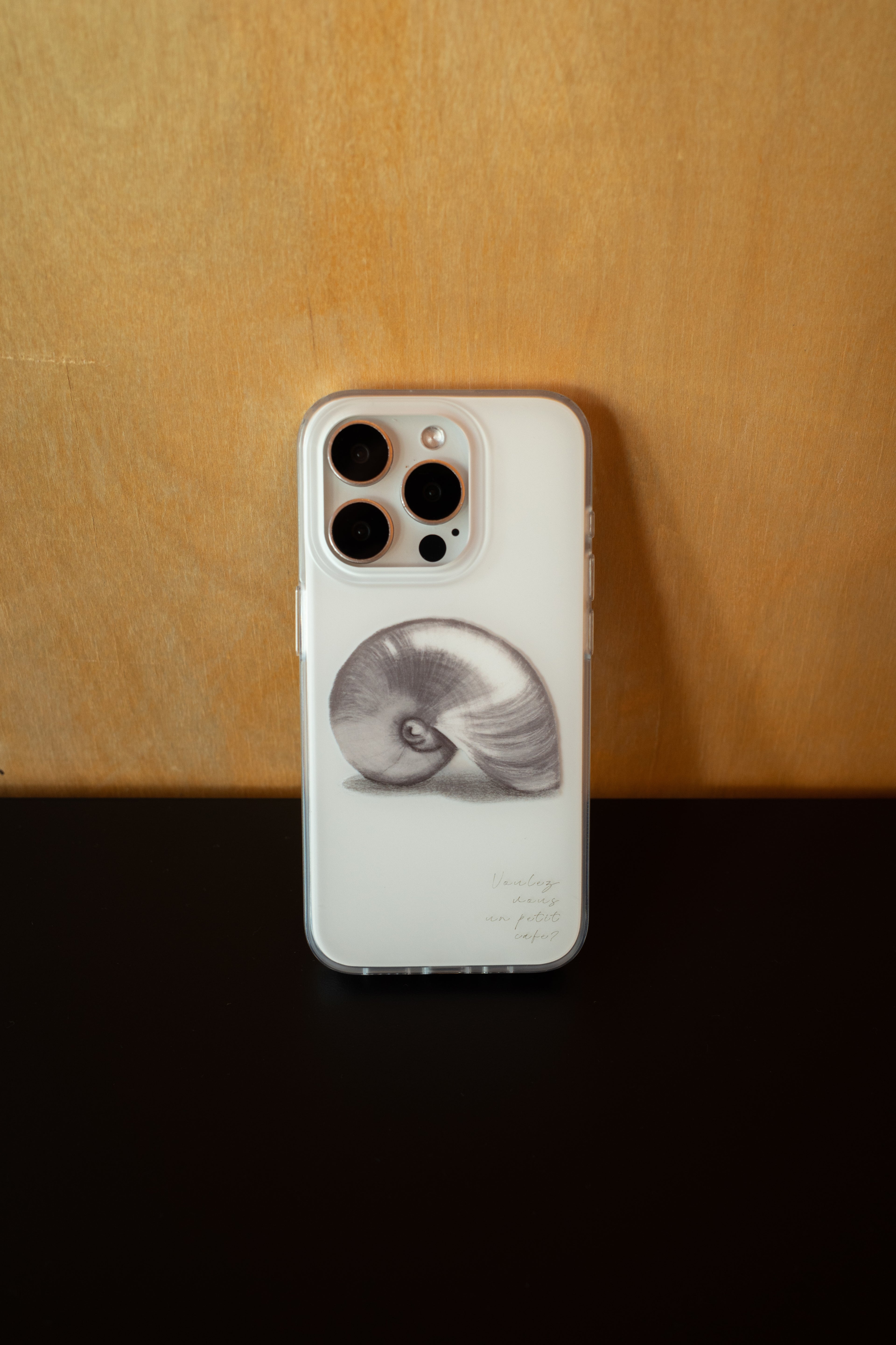 Silver Shell Phone Case