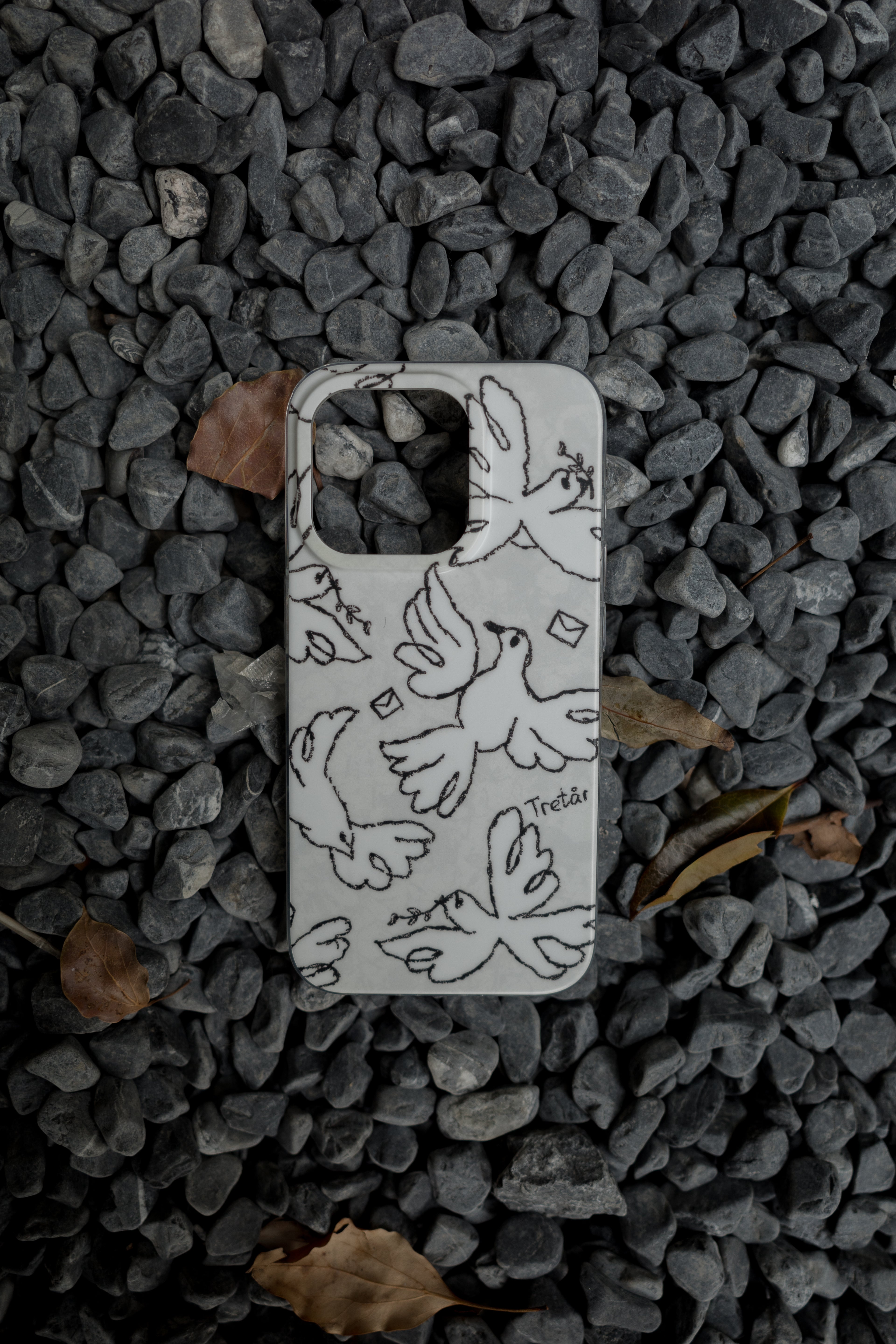 White Dove Letters Phone Case