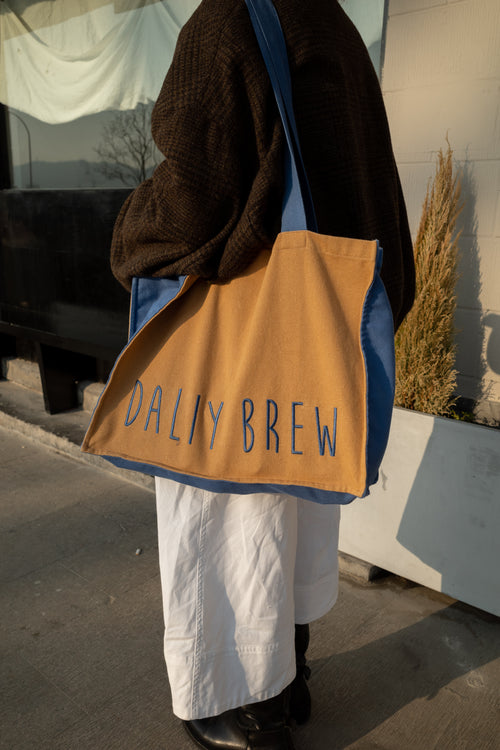 Brown Embroidered Shoulder Bag