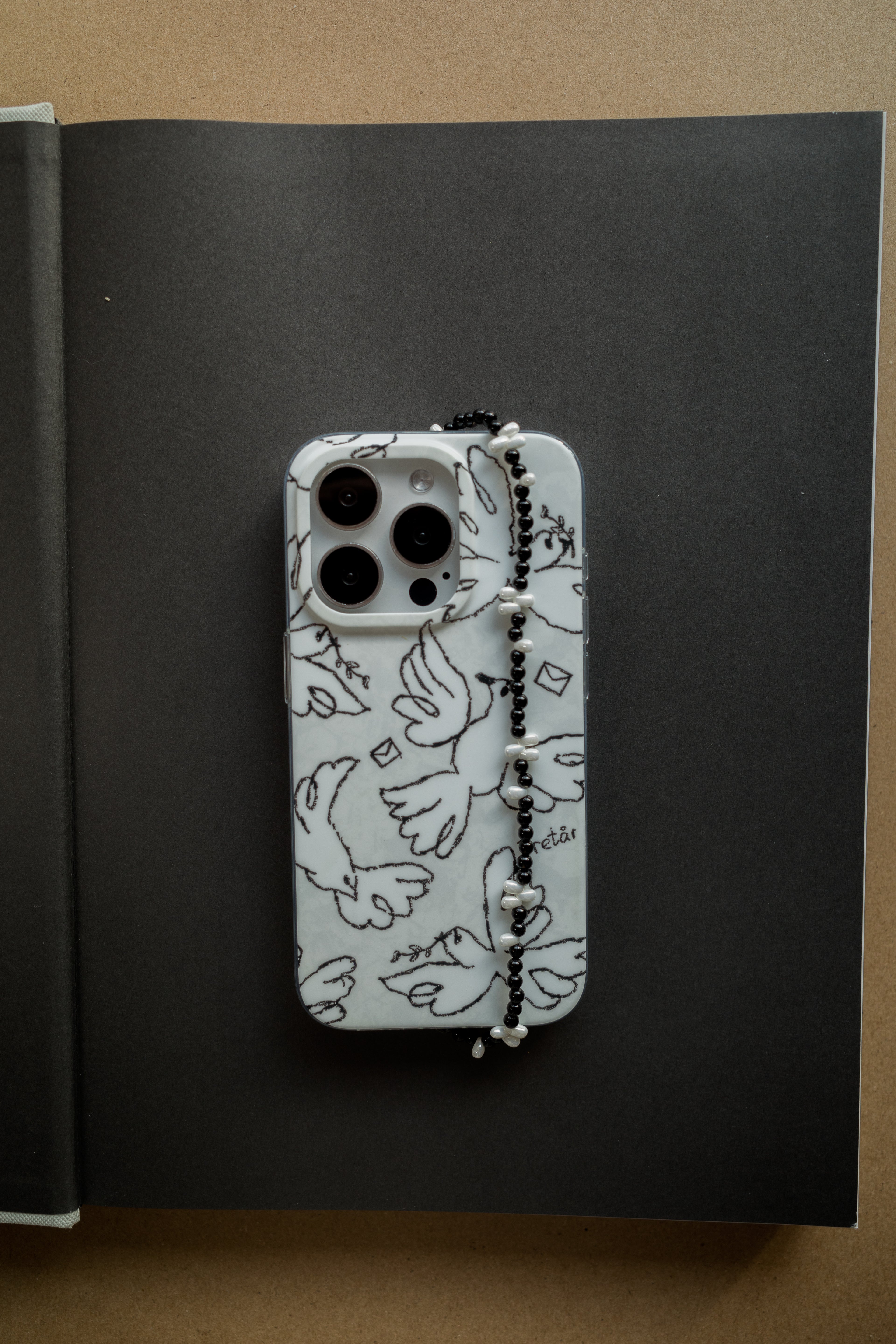 White Dove Letters Phone Case