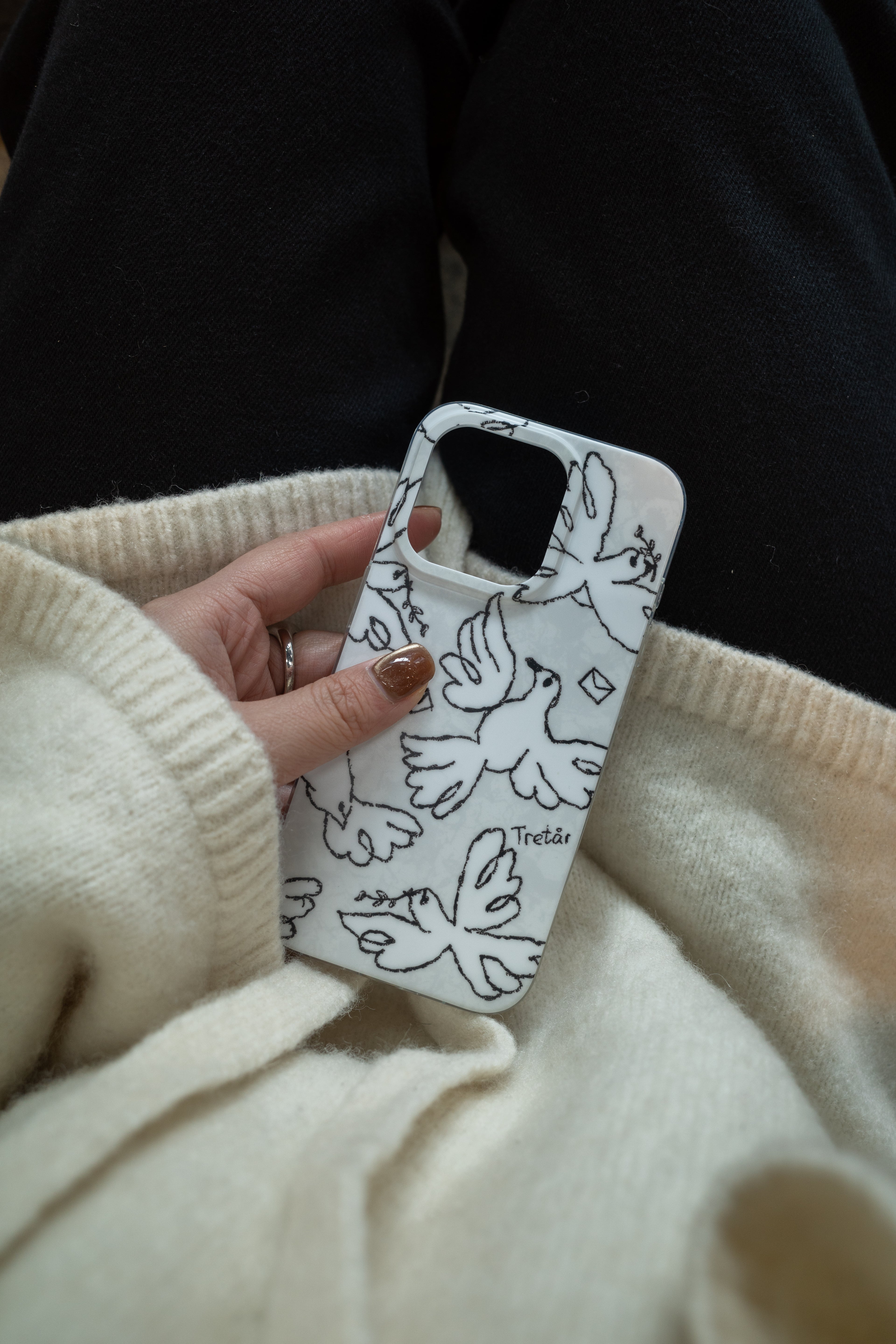 White Dove Letters Phone Case