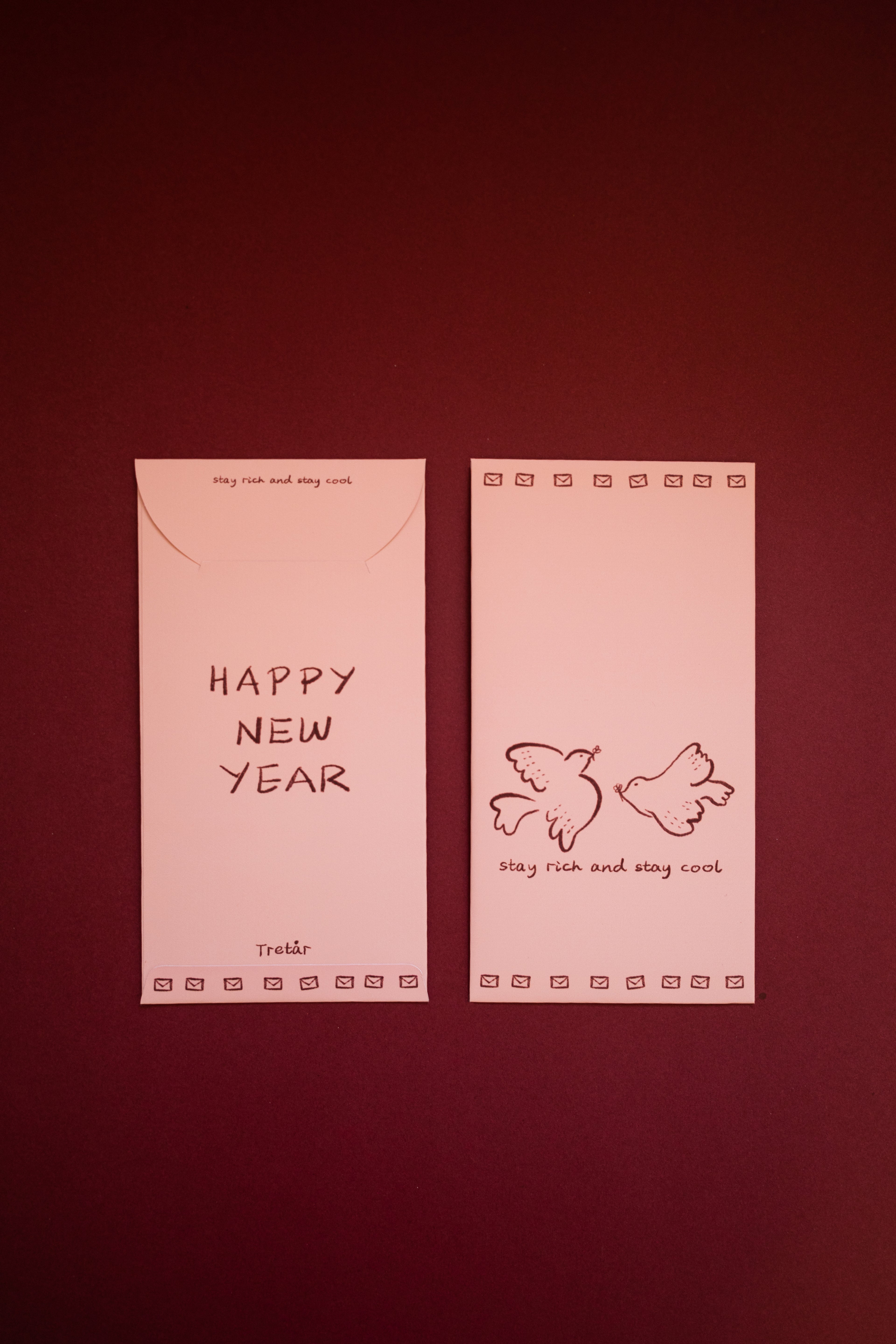 Pink Dove Envelope