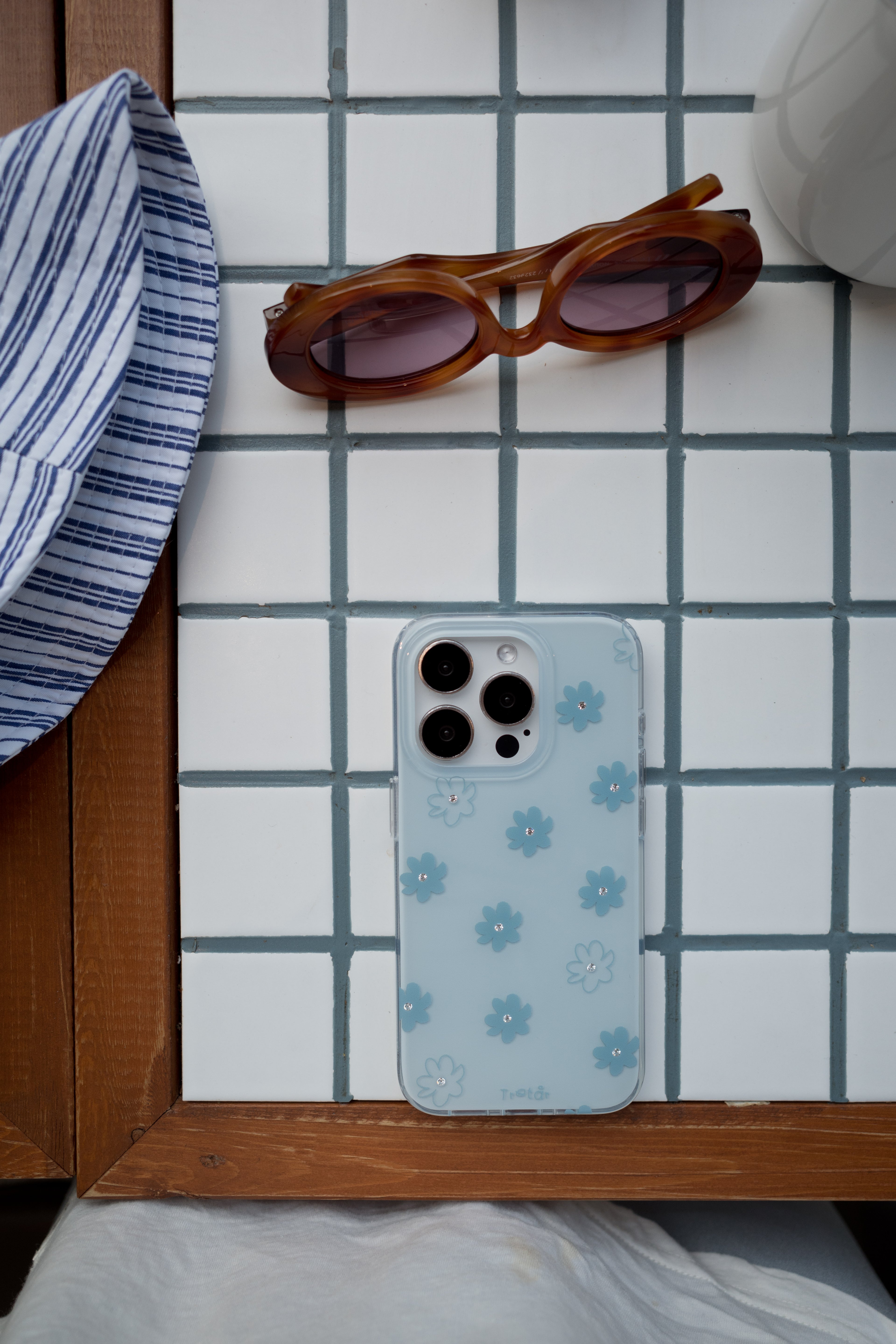 Azure Bloom Phone Case