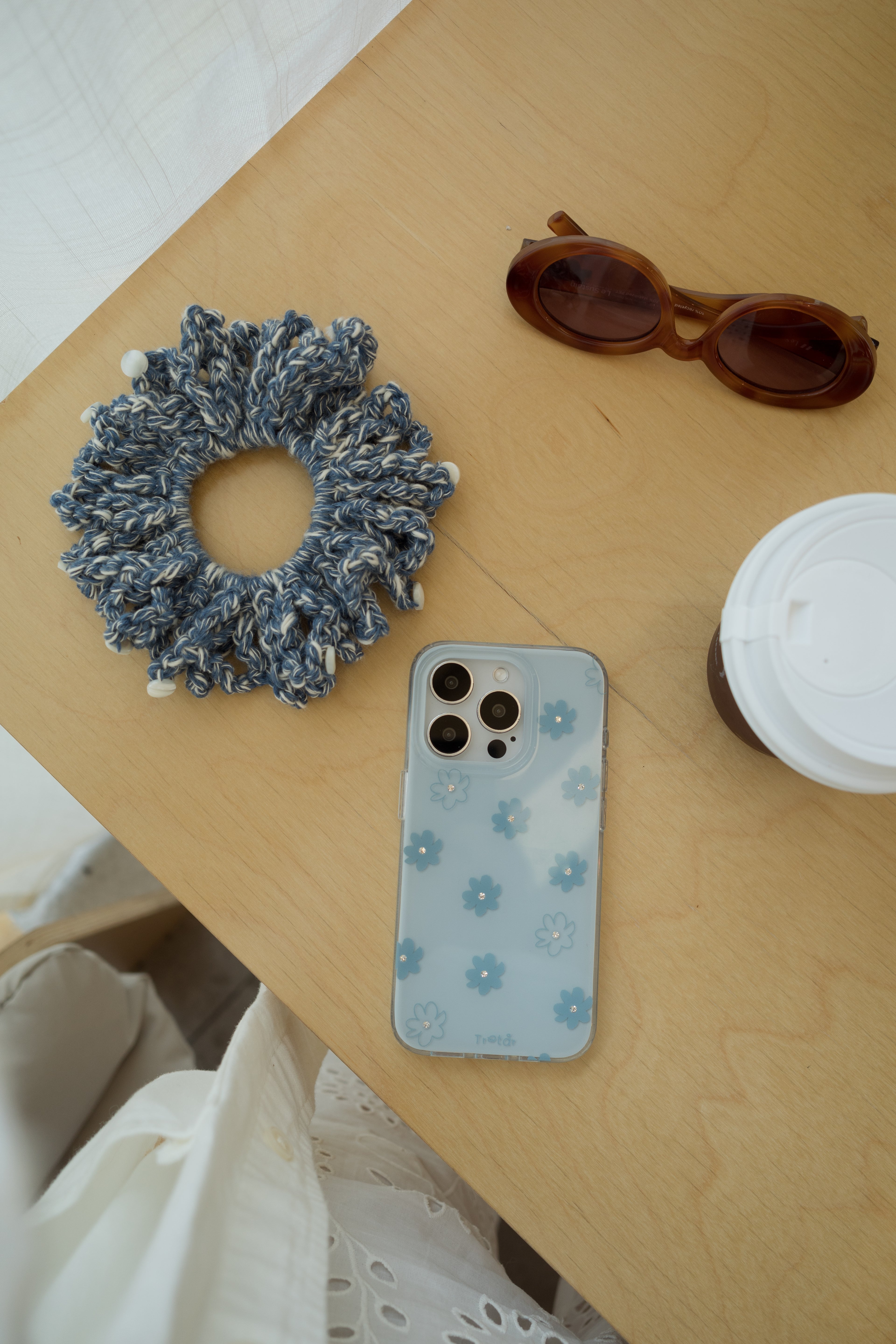 Seabreeze Shell Scrunchie
