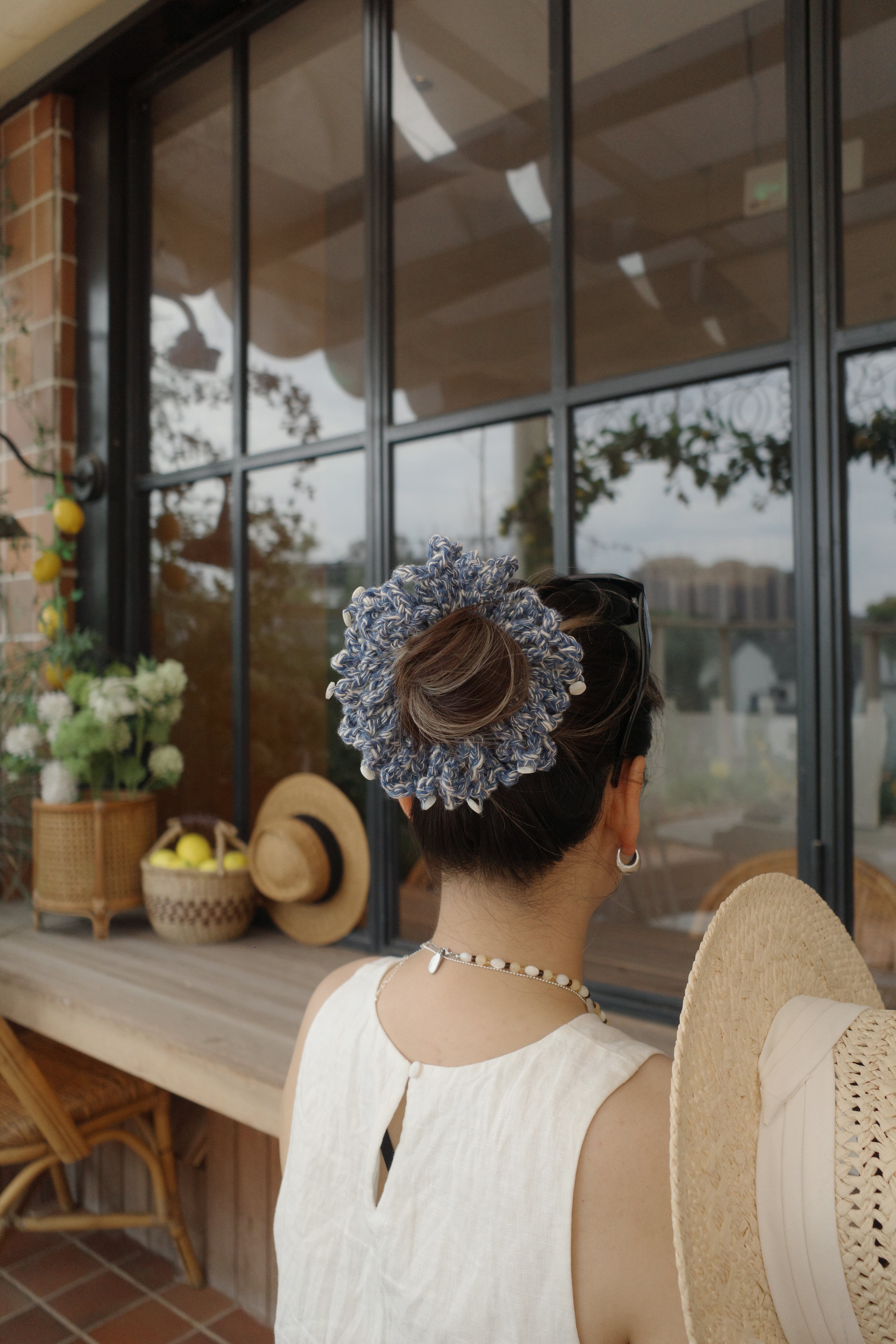 Seabreeze Shell Scrunchie