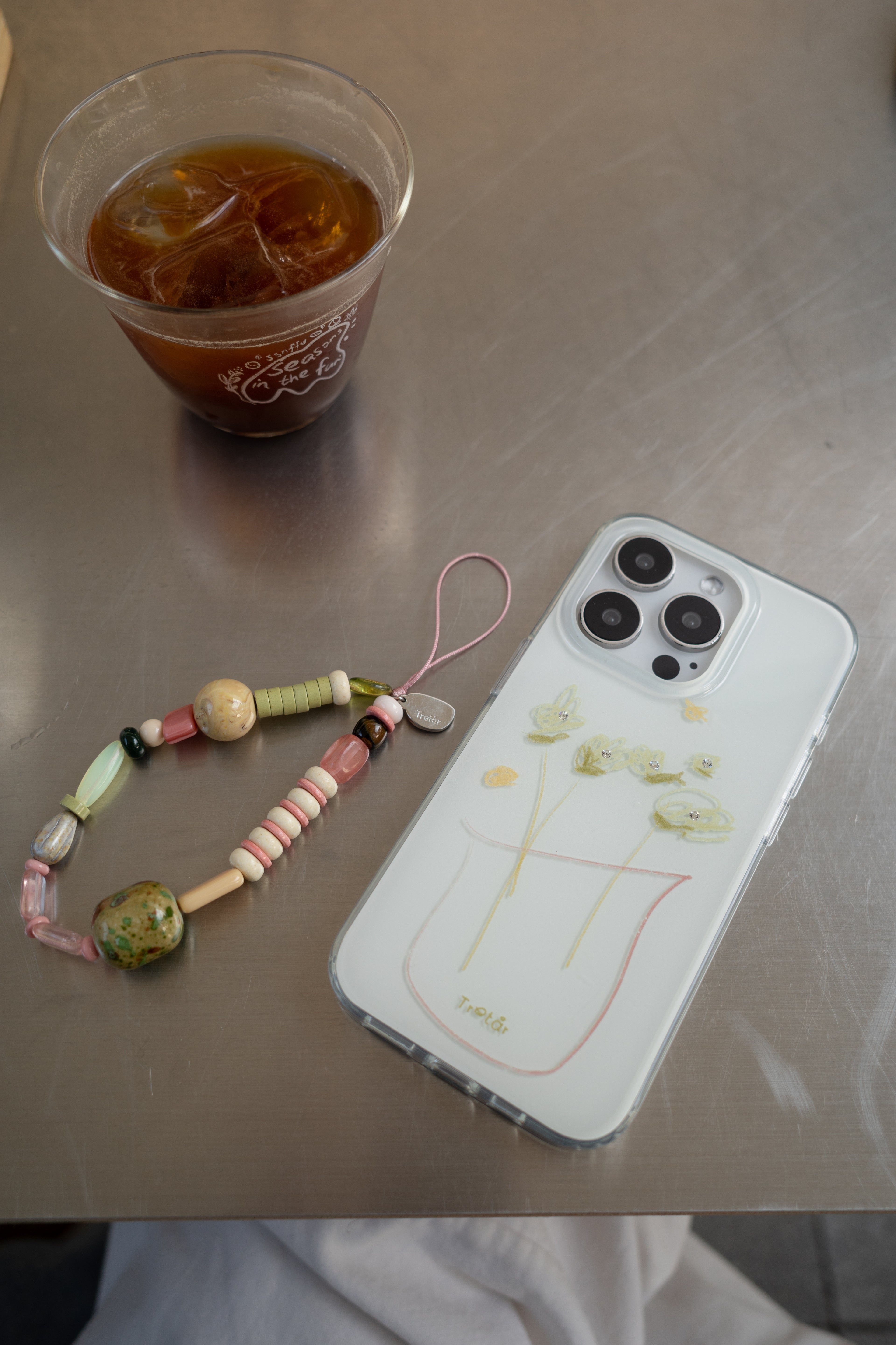 Liman Blush Bloom Phone Charm