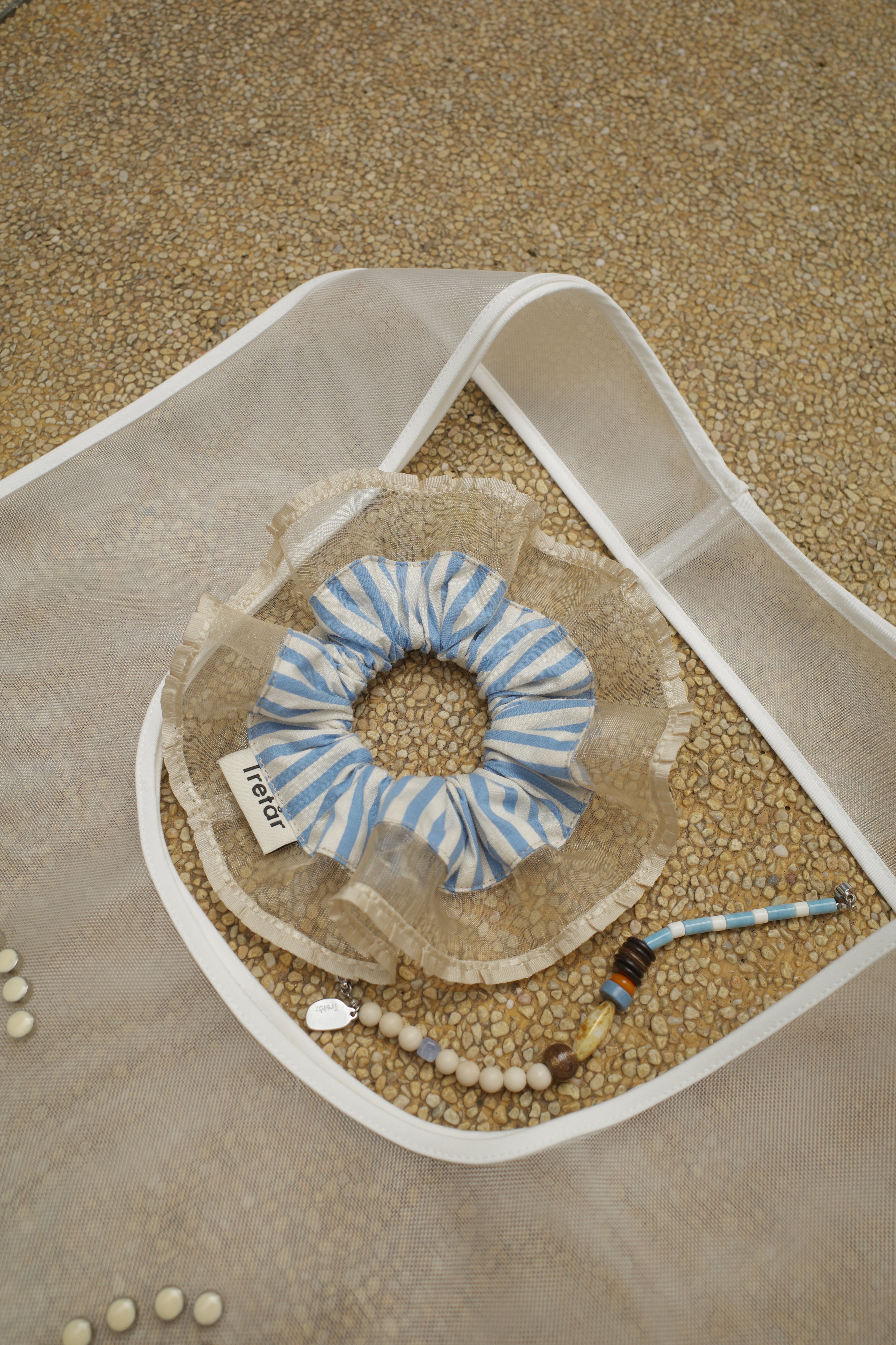 Azure Glow Scrunchie