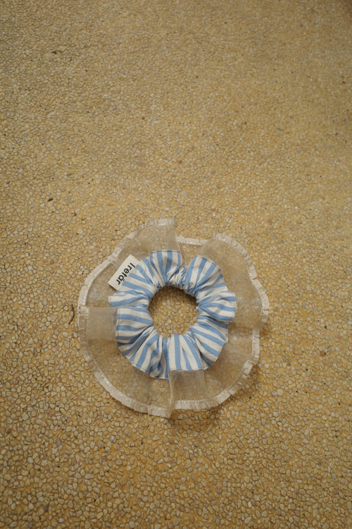 Azure Glow Scrunchie