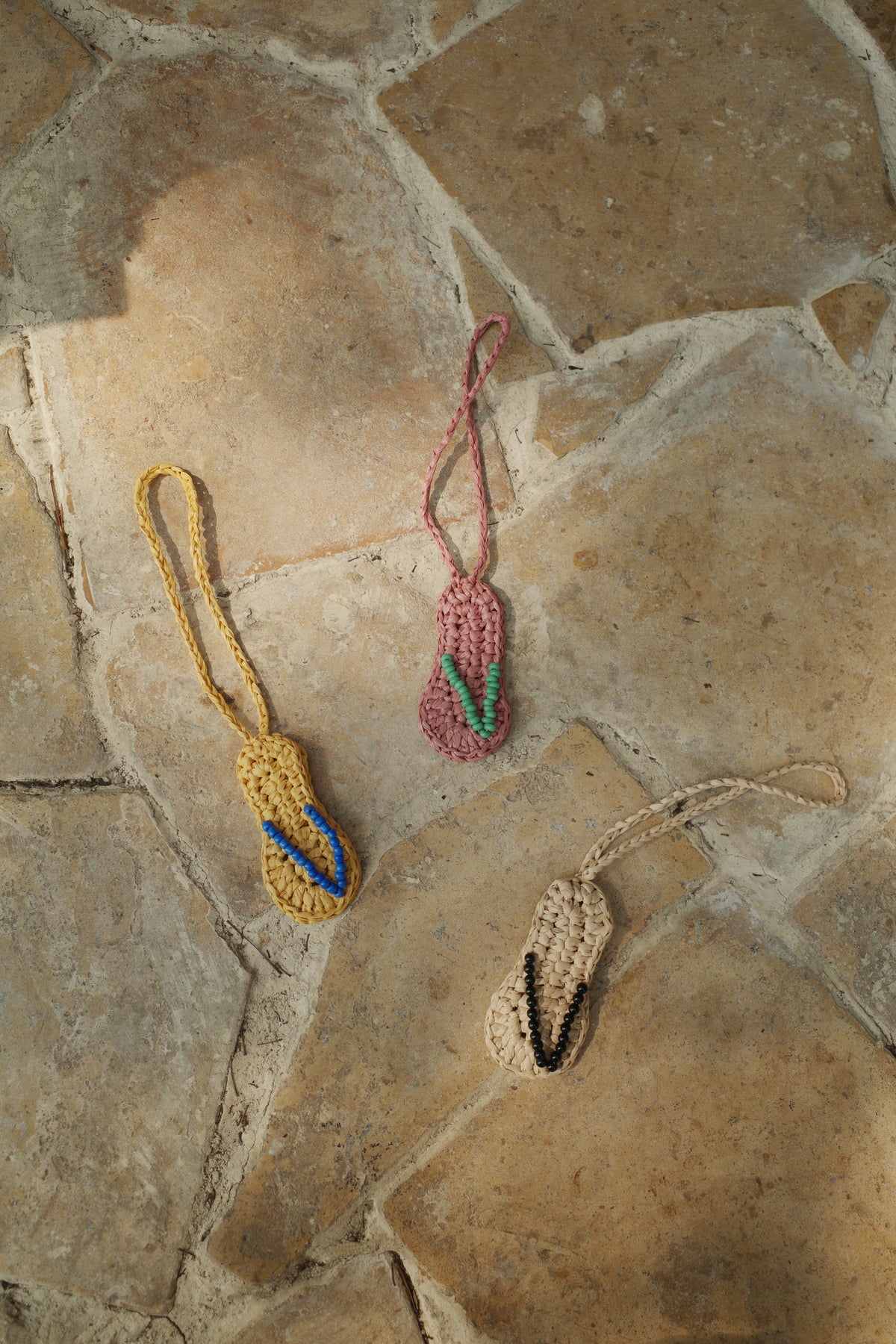 Khaki Flip-Flop Bag Charm