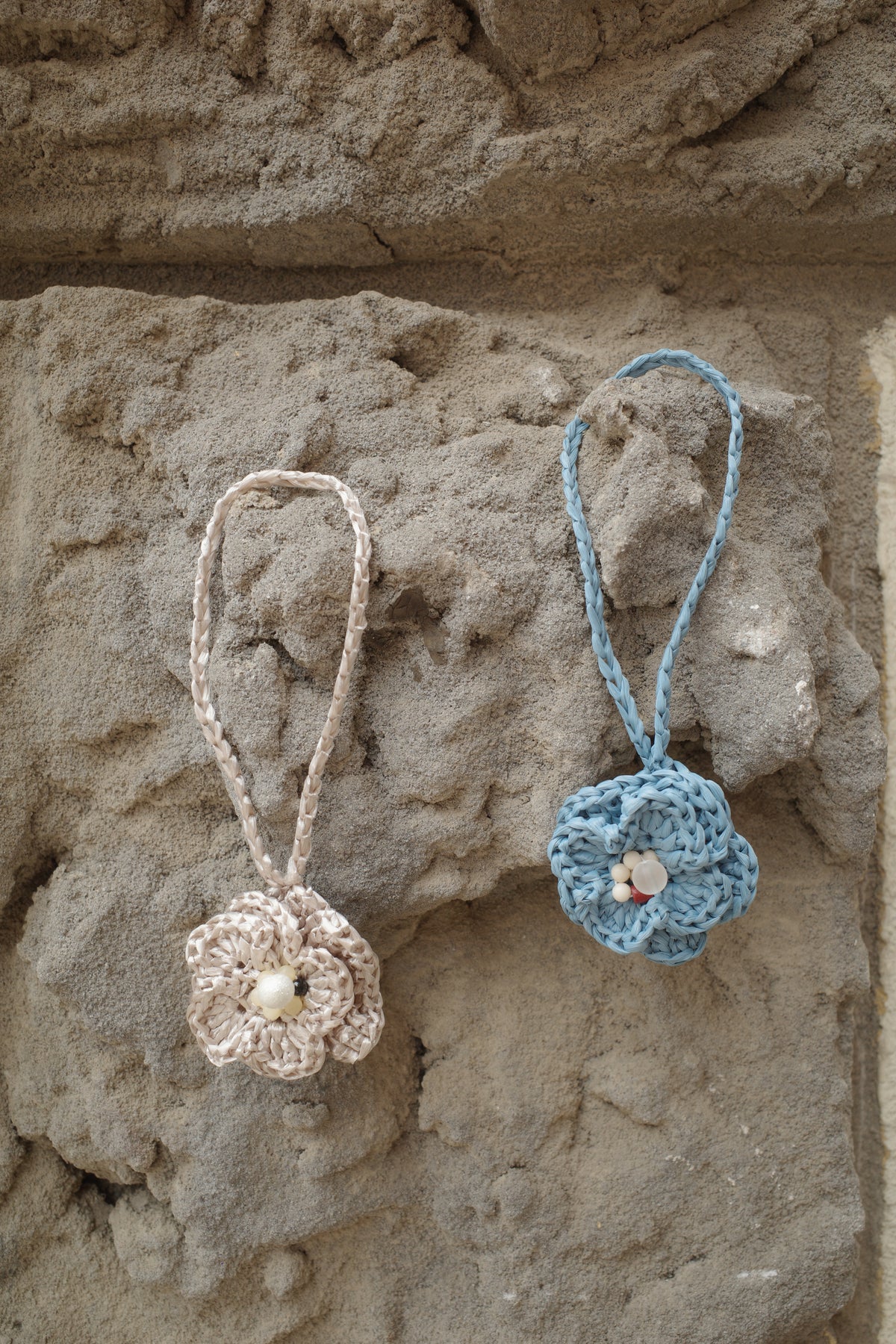 Blue Flower Bag Charm