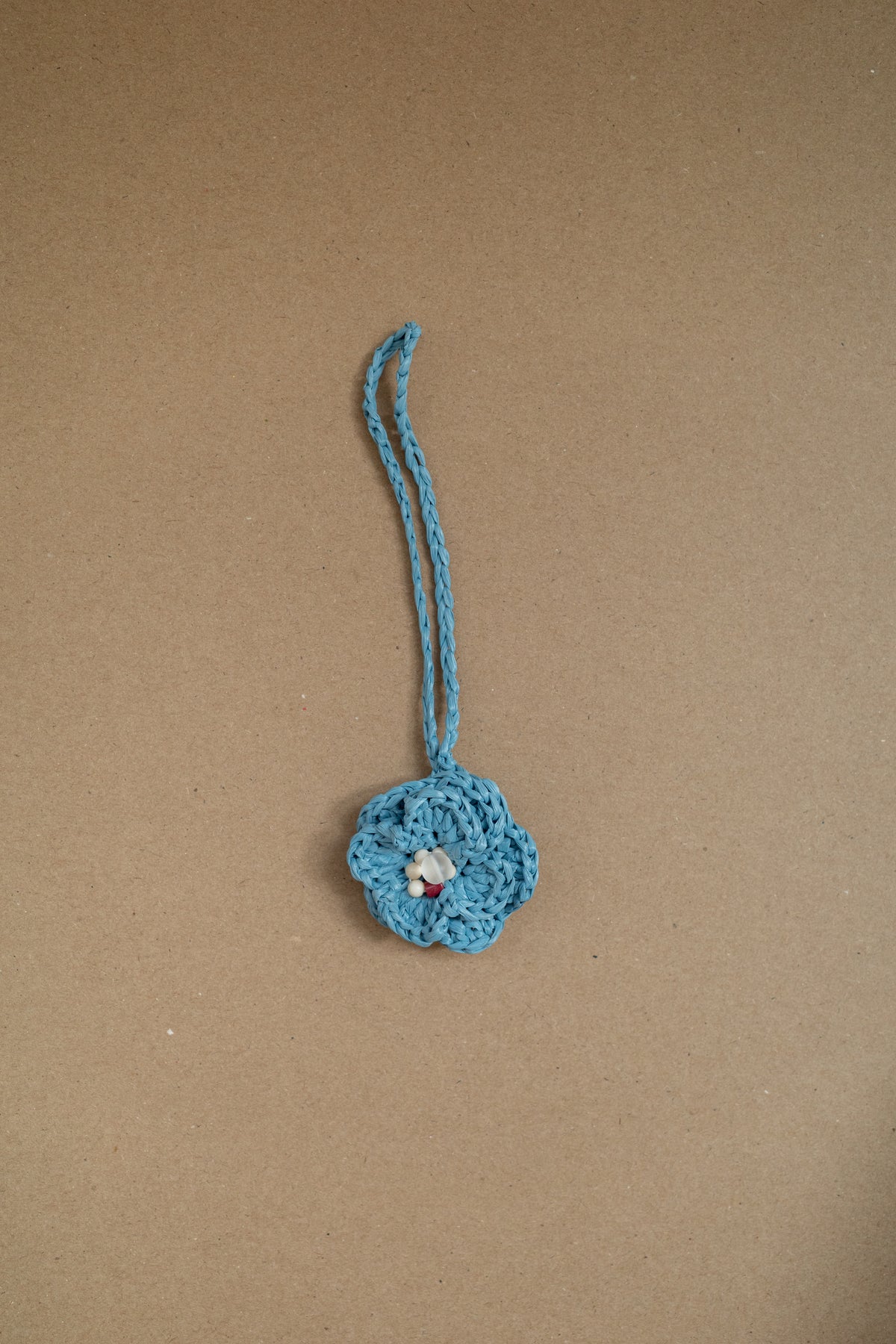Blue Flower Bag Charm