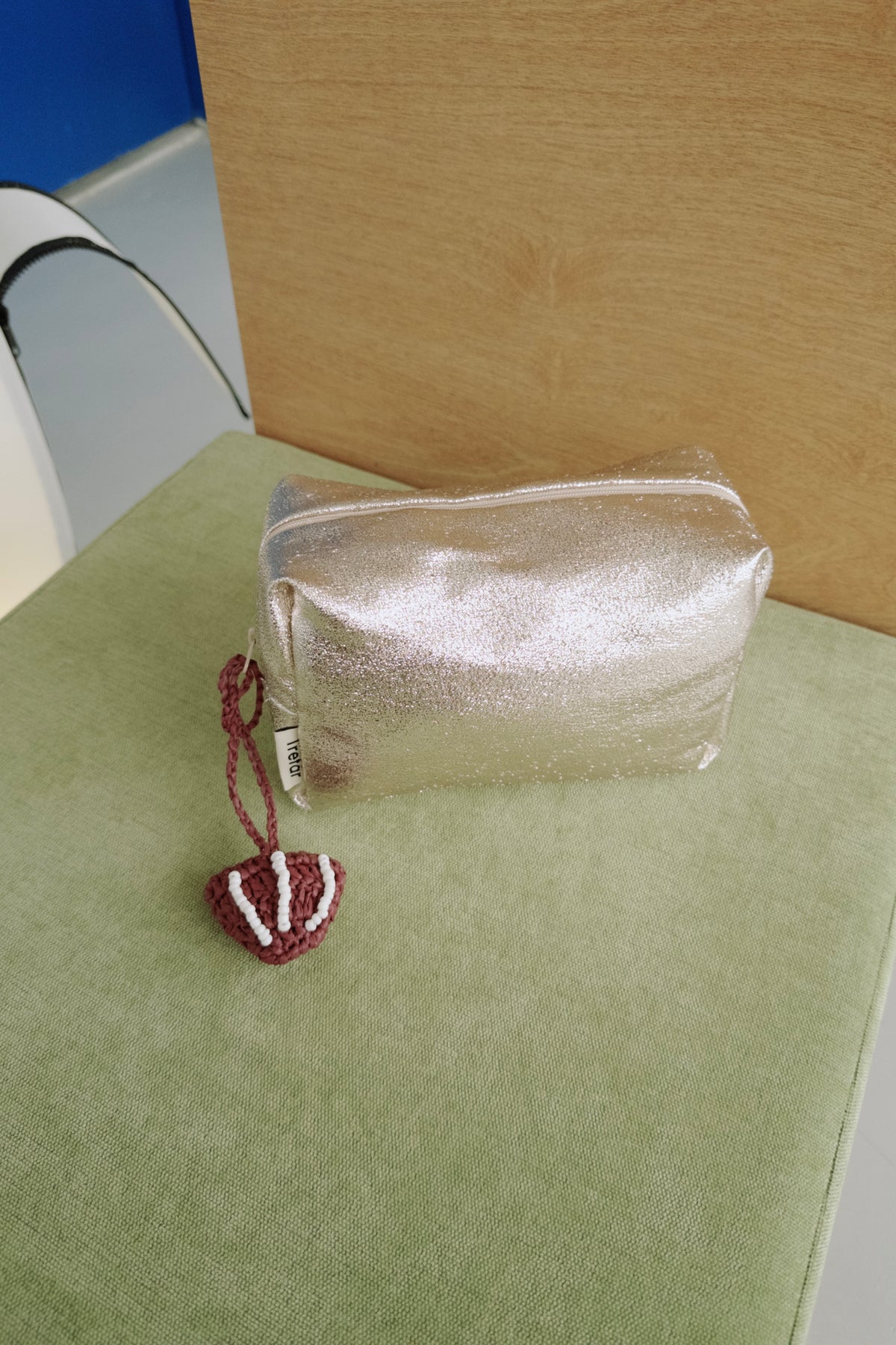 Burgundy Shell Bag Charm
