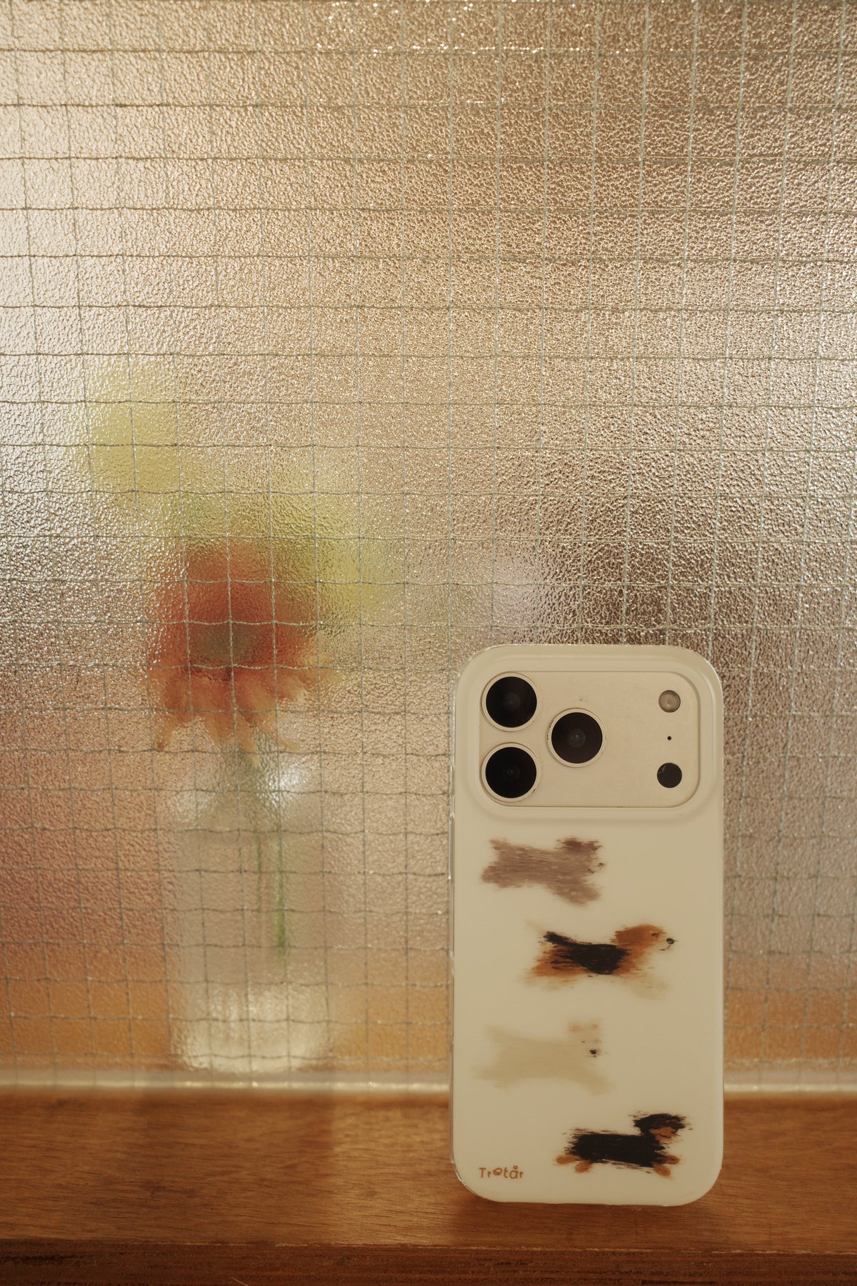 Running Puppy Dog Phone Case with playful motion-blur illustration